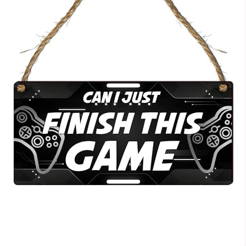Gamer-Schild – Gaming-Themen-Schlafzimmerdekoration | perfektes Gamer-Geschenk für Jungen, Xbox- und PlayStation-Enthusiasten | ideales Geschenk für Gaming-Väter | einzigartiges Spielzimmer-Schild und