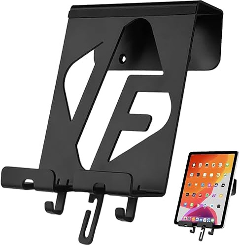 JEMACHE Aluminum Wall Universal Mount Holder für iPad Air/Mini/Pro, Galaxy Tab, Android Tablets, Cell Phones, eReader (Schwarz)
