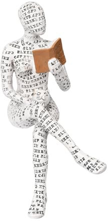 Pumwoy Frau lesen Bücherregal Dekor Abstrakter Moderner Stil, Lesende Frau Lesefigur aus Kunstharz, Innovative Lesende Dame, Dame Statue, Pulp Woman Reading Skulptur Bookshelf Decor (Stil 02)