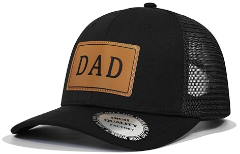 Vatertags-Geschenk von Tochter, Ehefrau, Sohn, Freunde für Männer, Papa-Hut für Geburtstag, Weihnachten, einzigartig, 01.Schwarz, Einheitsgröße