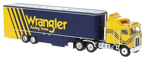 Brekina 85737 - 1/87 Kenworth K 100 Aerodyne Renntransport-SZ, Wrangler Racing
