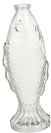 Alipis Carafe en Verre pour l'eau | Collection Fish | Carafe 850 ML | Bouteille conteneur Transparent pour Boissons
