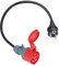 WIYETY Adapterleitung Schutzkontaktstecker CEE Adapter: 5-Poliger Starkstrom Adapter 230V/16A zu CEE Kupplung 400V/16A mit Schutzart IP44 Starkstromkabel, 30 cm CEE Starkstrom Adapter