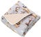 TupTam Krabbeldecke für Baby 120x120 cm - Gepolsterte Spieldecke Baby Baumwolle, XXL, OEKO-TEX, Weich & Hautfreundlich, Farbe: Dschungeltiere Grau/Beige