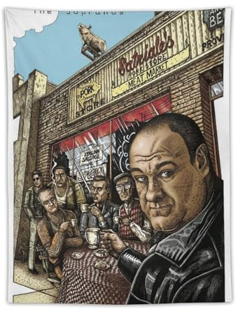 Scarface Filmposter Pate Sopranos, klassisches Filmposter (39) Tapisserie-Drucke, ästhetische Wandkunst, Schlafzimmer, Heimdekoration, 76,2 x 101,6 cm