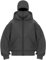 OLIPHEE Herren Kapuzenpullover Winter mit Sturmhaube Casual Hoodie Herren mit Reißverschluss und Tasche Winddicht Warme Jacke Herren Sweatshirt Locker Grau M