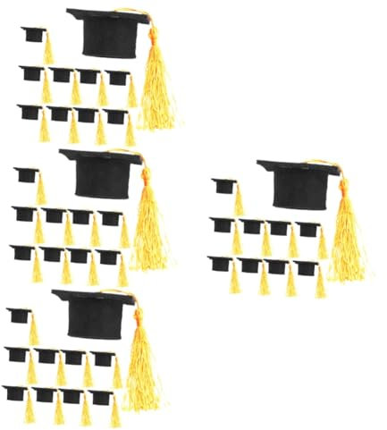 IMIKEYA 40pcs Funny Bachelor Party Cap Graduation Hat Bottle Caps Decorative Wine Bottle Covers