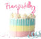 Suzu Papers Cake Topper Geburtstag Name personalisiert - Tortenstecker mit Wunschname und Zahl - Tortendeko Einhorn Kindergeburtstag Pferd (Rosa Acryl)