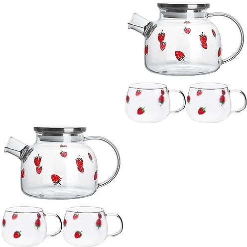 Amosfun 2 Set Di Robuste Brocche Per Birra in - Brocca Per Acqua Di Raffreddamento Di Capacità Bollitore Per Bevande Calde O Fredde