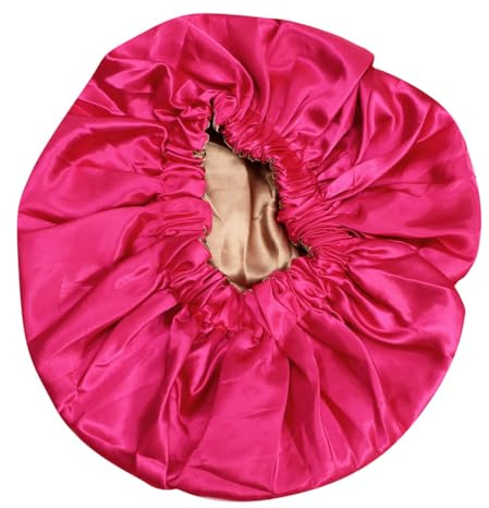 OATIPHO Doppellagige Satin-schlafmütze für Frauen mit Verstellbarem Gummizug Schlafmaske aus Satin für Nachtschlaf Geeignet für Chemotherapie bei Frauen