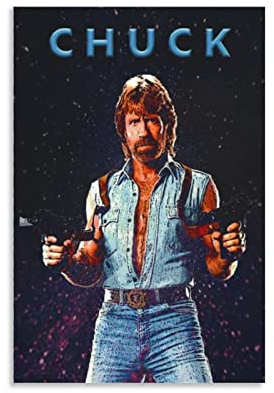 WQBYDS Poster und Drucke 40 * 60cm Senza Cornice Chuck Norris Decorazione della stanza per le ragazze adolescenti Murale per soggiorno Bagno Cucina