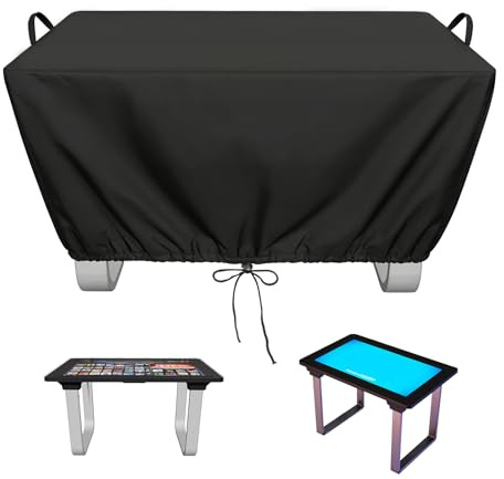 420D Game Table Cover Compatible with 32 Arcade1Up Infinity Game Table | Heavy Duty Waterproof, Adjustable Drawstring ,Pet-resistant, Black