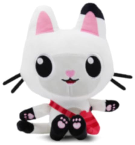 Zaloife Kuscheltier Katze 25cm, Plüschtier Weiß, Niedlich Stofftier Plüsch Puppe Spielzeug Geburtstag Geschenk für Freund Fans