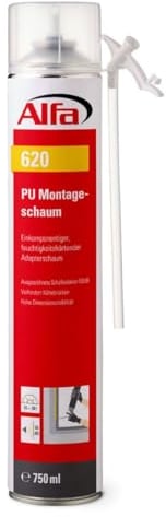 Alfa Einkomponentiger, feuchtigkeitshärtender Adapterschaum 750 ml Montageschaum