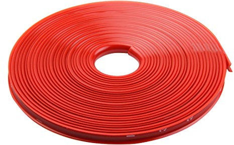 8m Felgenschutz Felgenschutzringe SELBSTKLEBEND - ZUSCHNEIDBAR - HOCHFLEXIBEL Witterungsbeständig Universal ROT