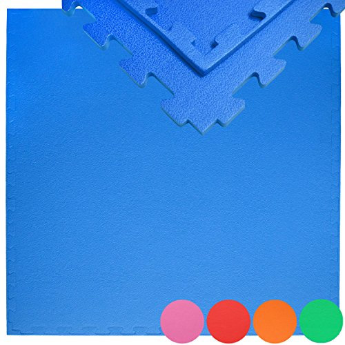 eyepower 12mm dick: 0.8qm Bodenschutzmatte Fitness 90x90 - Home Gym Sportmatte Puzzle - Matte Crosstrainer Kraftstation Laufband Matte Ergometer Zubehör - Yoga Matte Hantel Zubehör Matte Gewichte