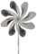 A1007 - SKARAT Speedy40 Plus Windrad Windmühle aus Edelstahl (40cm Rotor-Durchmesser), kugelgelagert, mit Windfahne (360° Grad drehbar) - Made in Germany (225cm)