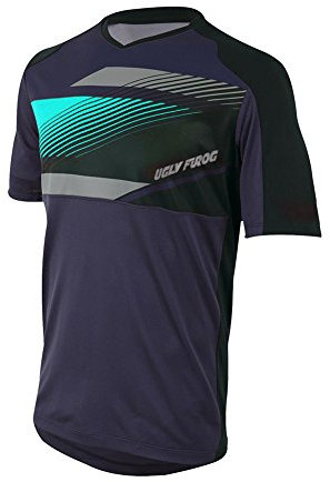 UGLY FROG Uglyfrog UF18XIN31 Designs Blocks MTB Motocross Rennrad/Downhill Jersey Kurze Ärmel Trikot MX Enduro Offroad Gelände Quad Cross Erwachsene
