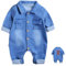 Odziezet Salopette Jeans a Manica Corta da Neonato Bimbo Jumpsuit Pantaloni Tute Outfit Estive, 0-12 Mesi