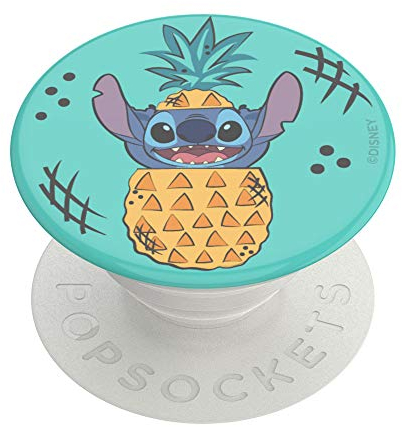 PopSockets PopGrip - Support et Grip pour Smartphone et Tablette avec un Top Interchangeable - Stitch Pineapple