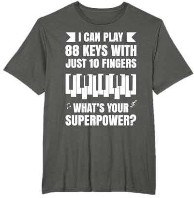 Klavier Tshirt Piano Jazz Keyboard Komponist Klavierspieler T-Shirt