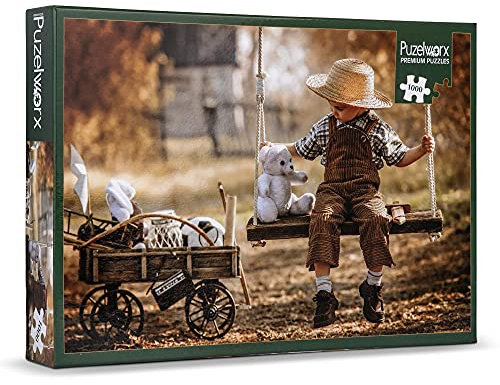 Puzelworx 1000 Teile Puzzle Lernpuzzle Familienspiel Geschenk für Erwachsene und Kinder (Vintage Swing)