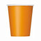 Unique-Gobelets en Carton Orange-Paquet de 14, 82161, Pack of 14