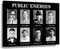 Public Enemy Mafia Poster für Wände, Bugsy Siegel, schwarzer Gangster-Bilder, Kunstdrucke, Mob Boss, Poster, Kunst, Leinwand, Gemälde zur Dekoration, gerahmt, Größe 40 x 60 cm