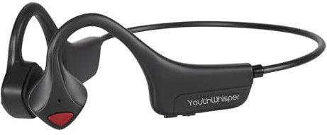 YouthWhisper Bone Conduction Headphones Bluetooth Open Ear Headphones with mic Wireless Muitipoint Connection Waterproof Sports Headsets for Running Cycling and Workouts