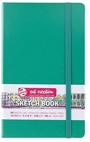 Talens Art Creation Skizzenbuch, 80 Blatt, 13 x 21 cm, Waldgrün
