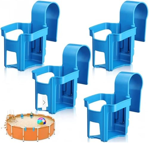 Lot de 4 porte-gobelets en plastique pour piscine, bière, piscine, jacuzzi