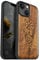 Carveit Magnetic Wood Case for iPhone 14 - Hard Walnut Wood & Soft TPU Shockproof Hybrid Protective Cover - Unique & Classy Viking Compass Vegvisir Design - Compatible with MagSafe