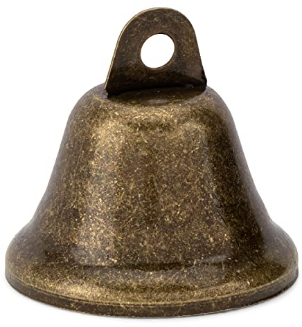 NKlaus Campana liberatrice di spazio in ferro 3,5x3,7cm campana natalizia color bronzo 1210