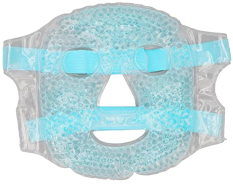 Heiße Kaltkompresse, Gesichts-Augen-Pack, 2 Farben, Gel-Kompresse, Gesichts-Augen-Packung, 2 Farben, Gel-Maske zur Linderung von Müdigkeit, beseitigt Schwellungen (blau)