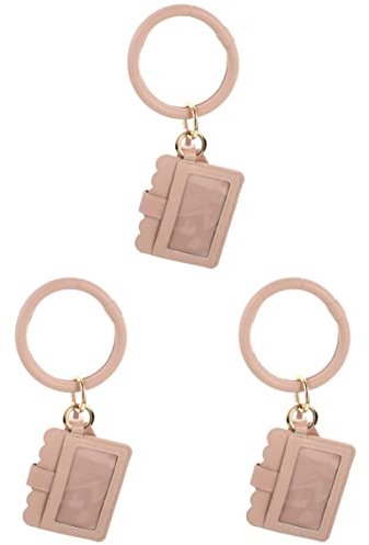 Beaupretty Lippenstift 3 Stück Armband Kosmetikleder Lippenkette Glanz Mode Make-Up Karten Schlüsselanhänger Etui Ring Aufbewahrung Kredit Frauen Reise Schlüssel Schlüsselanhänger Für