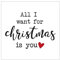 20 Servietten Weihnachten nur mit Dir | Spruch | Liebe | Text | Winter | Tischdeko | Fest | Feier | basteln | Decoupage | Serviettentechnik 33x33cm