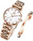 OLEVS Watches for Women Rose Gold Fashion Elegant Dress Diamond Analog Quartz Ladies Watches Stainless Steel Date Waterproof Women's Watches