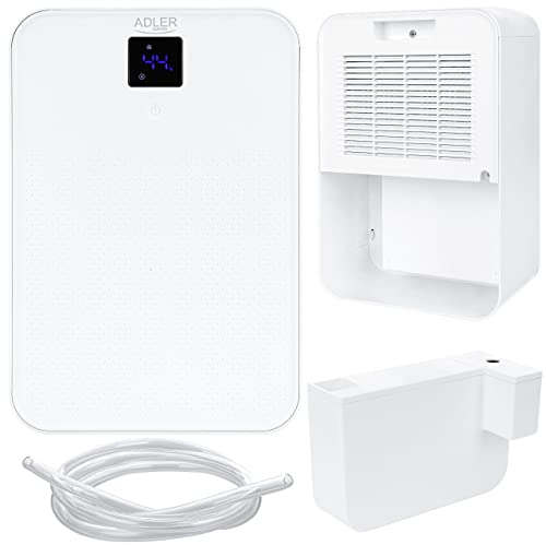 ADLER EUROPE AD 7860 Luftentfeuchter, Leiser Betrieb, Sehr effizient, LED-Anzeige, Ventilatorkapazität: 40 m3/h