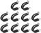 sourcing map 20Pcs 1-1/8 Inch(28mm) Cable Clamp 304 Stainless Steel Rubber Cushioned Insulated Clamp R Shape Metal Clamp for Tube Pipe Wire