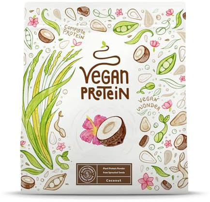Veganes Proteinpulver | Kokos | 600g Eiweißpulver | Premiumqualität Protein | Made in Germany | Alpha Foods