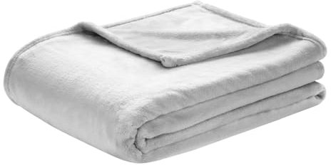 HomeRelax&Style Decke Cashmere Touch | Wohndecke 150 x 200 cm | Flauschige Kuscheldecke (Hellgrau)