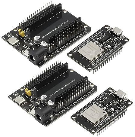RUIZHI ESP ESP-32-S Typ-C USB CH340 Entwicklungsboard + ESP 30Pin DEVKIT V1 Stromversorgungsplatine 2.4 GHz WiFi Bluetooth Dual Core kompatibel mit IDE（2 Stücke ）
