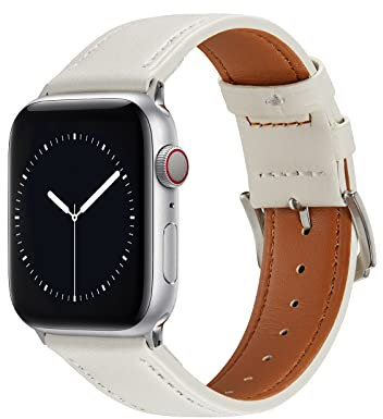 AKABEILA Correa Compatible con Apple Watch 49mm 46mm 45mm 44mm 42mm 41mm 40mm 38mm Correa Repuesto Cuero Pulsera para iWatch Series Ultra 10 9 8 7 6 SE 5 4 3 2 1