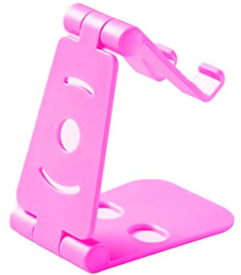 GUTE LINES Porta Telefono da Tavolo, Supporto Porta Cellulare Universale, Pieghevole e Regolabile, per Smartphone, iPhone, iPad Mini, Tablet (Fucsia)