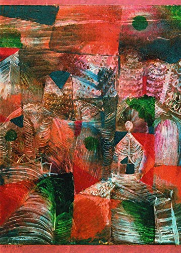 Kunstkarte Paul Klee Hütte am Berg