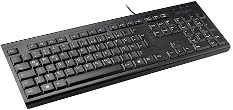 Kensington Cablato Tastiera Tedesco, QWERTZ Nero