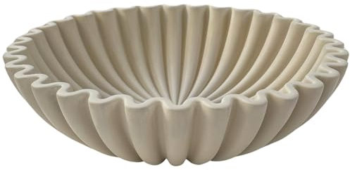 OAKOA Beton Dekoschale - Bio Moderne Wohnkultur Schale - Dekorative Objekte - Zement Obstschale - Moderne Bio Wohnkultur