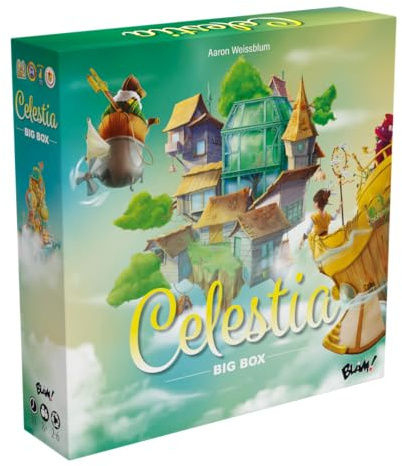 Blam! Celestia Big Box • Integral Collector Basisspiel + 2 Erweiterungen Gesellschaftsspiel für die Familie - Brettspiel - für 2 bis 6 Spieler - ab 8 Jahren - 30 Minuten