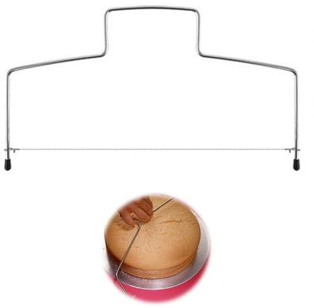 Cake Cutter Cake Base Cutter 304 Stainless Steel Cake Cutter 33 cm Wire Adjustable Cake Knife Cake Divider Cake Cutter Cake Base Cake Cutting Aid Baking Tool