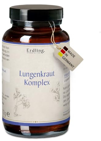 Waldkraft Lungenkraut Komplex 120 Kapseln – Mit Isländisch Moos, NAC, MSM & Vitalpilzen – Zur Unterstützung von Atemwegen & Schleimhäuten – Vegan & ohne Zusatzstoffe